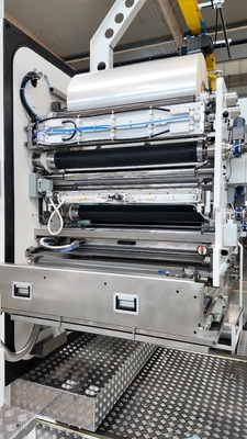 Metalización continua de aluminio y aluminio/zinc con metalizador al vacío para condensadores